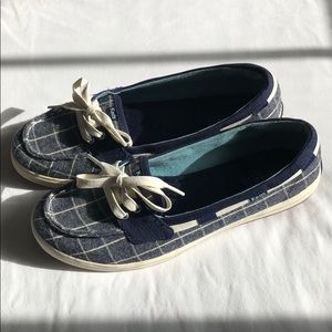 Keds Glimmer Women's Ortholite Plaid Boat Shoes